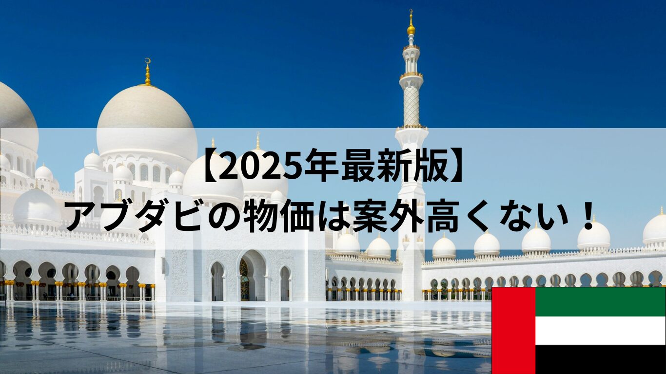 2025年|アブダビの物価は日本より少し高い。交通費、カフェ代、ご飯代の実体験をシェアします！ -